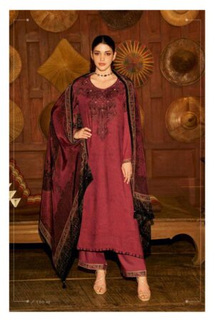 My Fashion Road Varsha Thread Of Dawn Winter Wear Exclusive Pashmina Suit | TOD-02