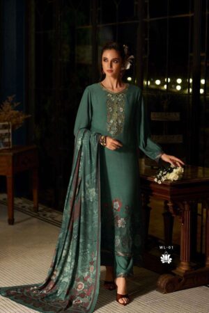 My Fashion Road Varsha Woven Legacy Winter Collection Latest Pashmina Suit | WL – 01