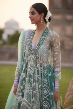 My Fashion Road Zaha Gossamer Unstitched Collection 2025 || ZARQAH-E-PISTACHIO (ZC25-03)