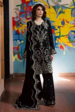 My Fashion Road Nureh Exclusive Leather Peach Unstitched Collection 2025 || NE-185