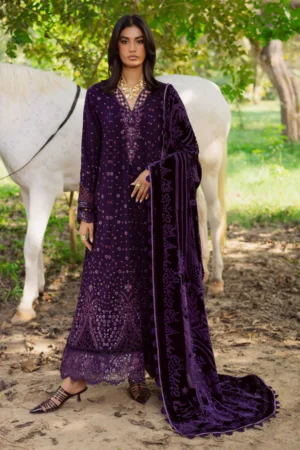 My Fashion Road Nureh Exclusive Leather Peach Unstitched Collection 2025 || NE-187