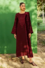 My Fashion Road Nureh Exclusive Leather Peach Unstitched Collection 2025 || NE-189