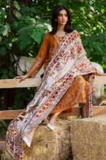 My Fashion Road Nureh Exclusive Leather Peach Unstitched Collection 2025 || NE-188