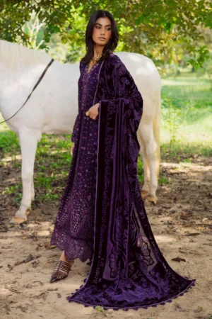 My Fashion Road Nureh Exclusive Leather Peach Unstitched Collection 2025 || NE-187