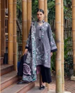 My Fashion Road Mushq Hemline Karandi Unstitched Collection 2025 || Silver Mist