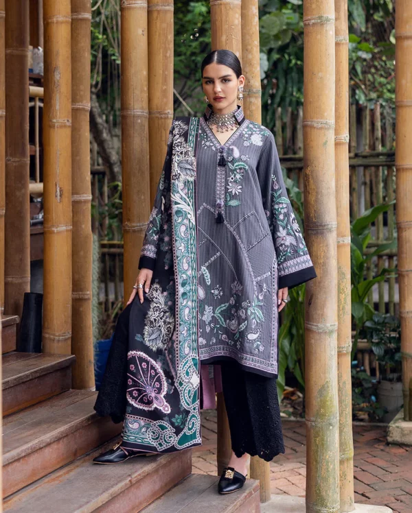 My Fashion Road Mushq Hemline Karandi Unstitched Collection 2025 || Silver Mist My Fashion Road Mushq Hemline Karandi Unstitched Collection 2025 || Silver Mist