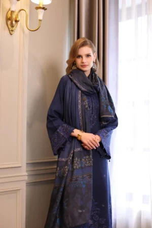 My Fashion Road Sadia Asad Noor Winter Printkhaas Unstitched Collection 2025 || D7 – B