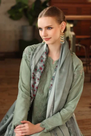 My Fashion Road Sadia Asad Noor Winter Printkhaas Unstitched Collection 2025 || D8 – A