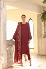 My Fashion Road Sadia Asad Noor Winter Printkhaas Unstitched Collection 2025 || D9- B