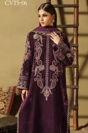 My Fashion Road Charizma Signora Velvet Unstitched Winter Collection 2025 || CVT5-06