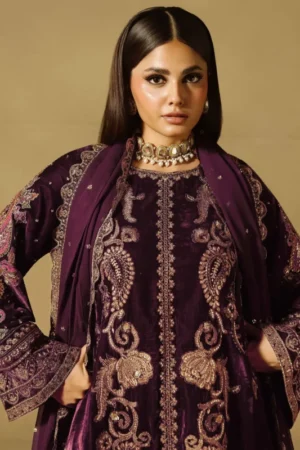 My Fashion Road Charizma Signora Velvet Unstitched Winter Collection 2025 || CVT5-06