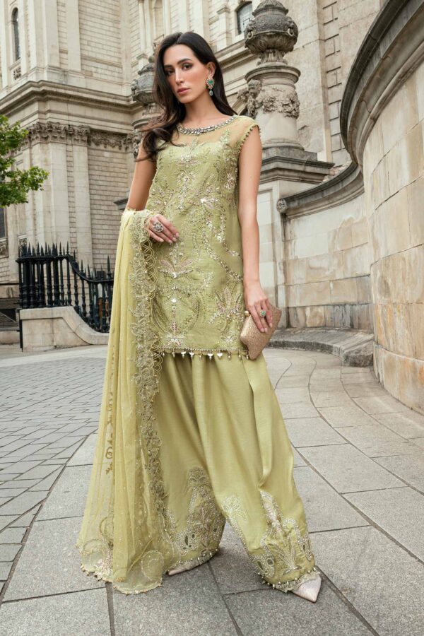 My Fashion Road MARIA B Soiree Unstitched Embroidered Raw Silk Suit WF-09-08-Olive Green My Fashion Road MARIA B Soiree Unstitched Embroidered Raw Silk Suit WF-09-08-Olive Green
