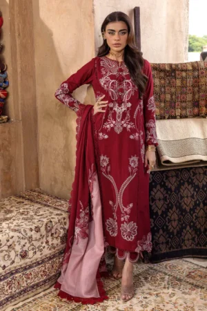 My Fashion Road Crimson Saira Shakira Winter Unstitched Collection 2025 || FRIYA 2-A