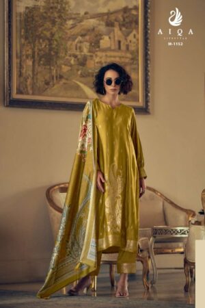 My Fashion Road Aiqa Nora Fancy Bemberg Pashmina Winter Suits | M – 1152