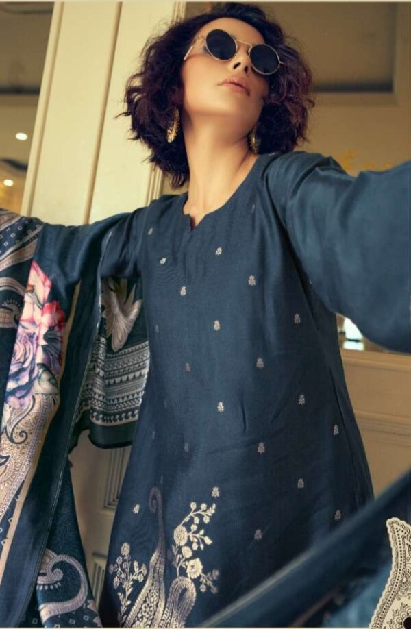 My Fashion Road Aiqa Nora Fancy Bemberg Pashmina Winter Suits | M – 1153