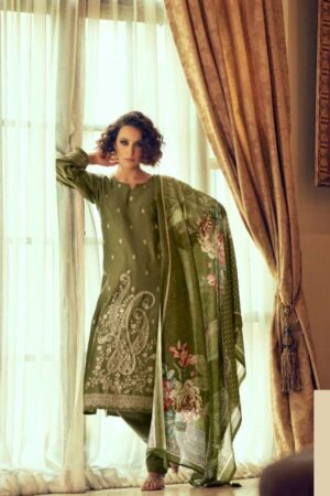 My Fashion Road Aiqa Nora Fancy Bemberg Pashmina Winter Suits | M – 1155