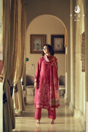 My Fashion Road Aiqa Nora Fancy Bemberg Pashmina Winter Suits | M – 1157