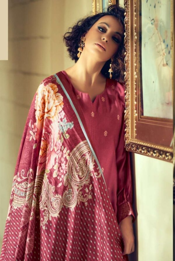 My Fashion Road Aiqa Nora Fancy Bemberg Pashmina Winter Suits | M – 1157