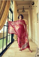 My Fashion Road Aiqa Nora Fancy Bemberg Pashmina Winter Suits | M – 1157