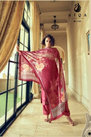 My Fashion Road Aiqa Nora Fancy Bemberg Pashmina Winter Suits | M – 1157