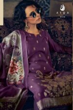 My Fashion Road Aiqa Nora Fancy Bemberg Pashmina Winter Suits | M – 1154