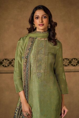 My Fashion Road Omtex Freya Designer Silk Jacquard Style Latest Suit | 8461 – D