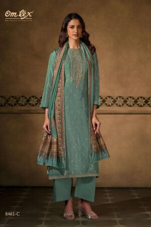 My Fashion Road Omtex Freya Designer Silk Jacquard Style Latest Suit | 8461 – C