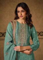 My Fashion Road Omtex Freya Designer Silk Jacquard Style Latest Suit | 8461 – C
