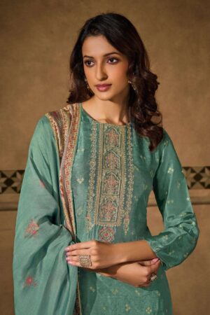 My Fashion Road Omtex Freya Designer Silk Jacquard Style Latest Suit | 8461 – C