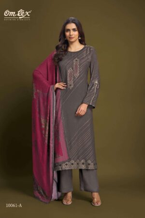 My Fashion Road Omtex Alessia Pure Pashmina Jacquard Suit | 10061 – A