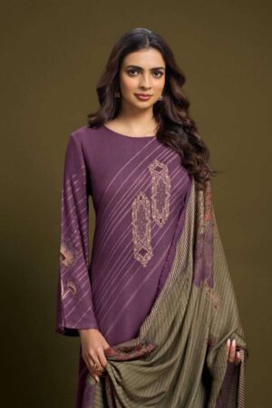 My Fashion Road Omtex Alessia Pure Pashmina Jacquard Suit | 10061 – D