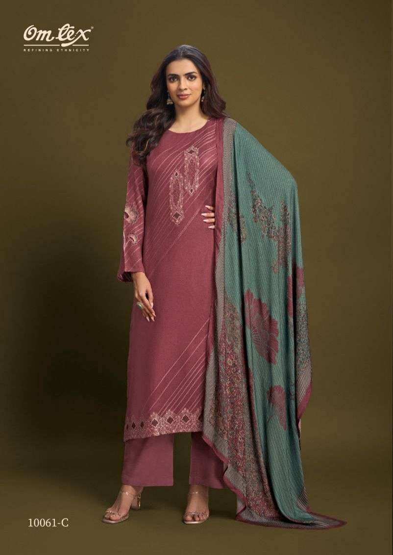 My Fashion Road Omtex Alessia Pure Pashmina Jacquard Suit | 10061 – C My Fashion Road Omtex Alessia Pure Pashmina Jacquard Suit | 10061 – C