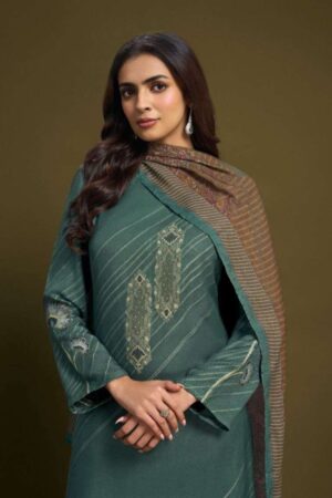 My Fashion Road Omtex Alessia Pure Pashmina Jacquard Suit | 10061 – B