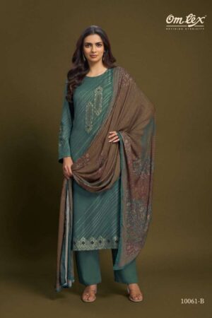 My Fashion Road Omtex Alessia Pure Pashmina Jacquard Suit | 10061 – B