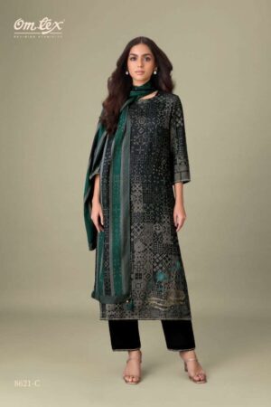 My Fashion Road Omtex Maryam Winter Collection Fancy Ladies Suit | 8621 – C