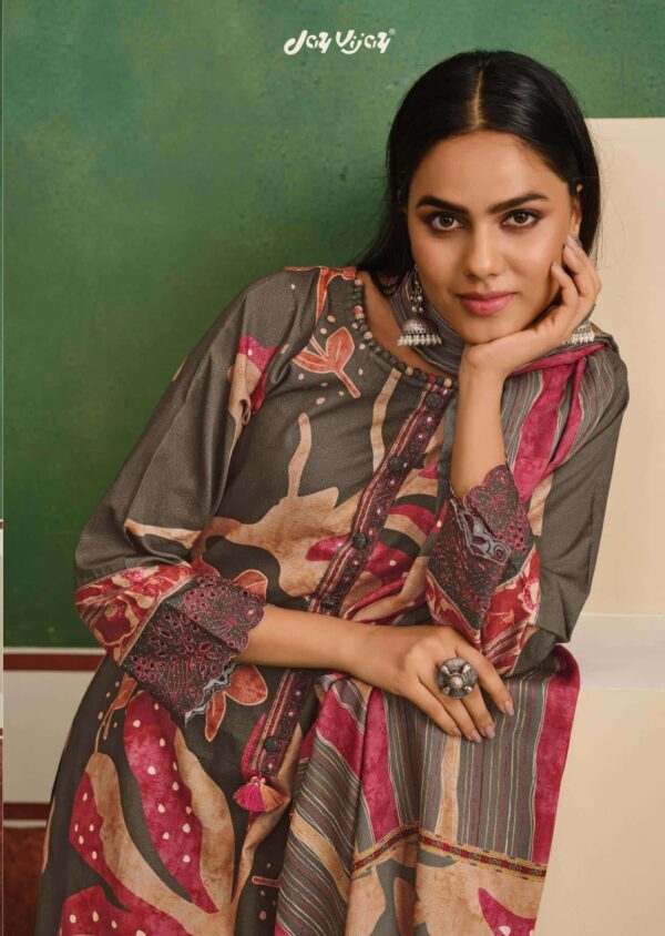 My Fashion Road Jay Vijay Samoh Premium Designs Pashmina Suit | 10463