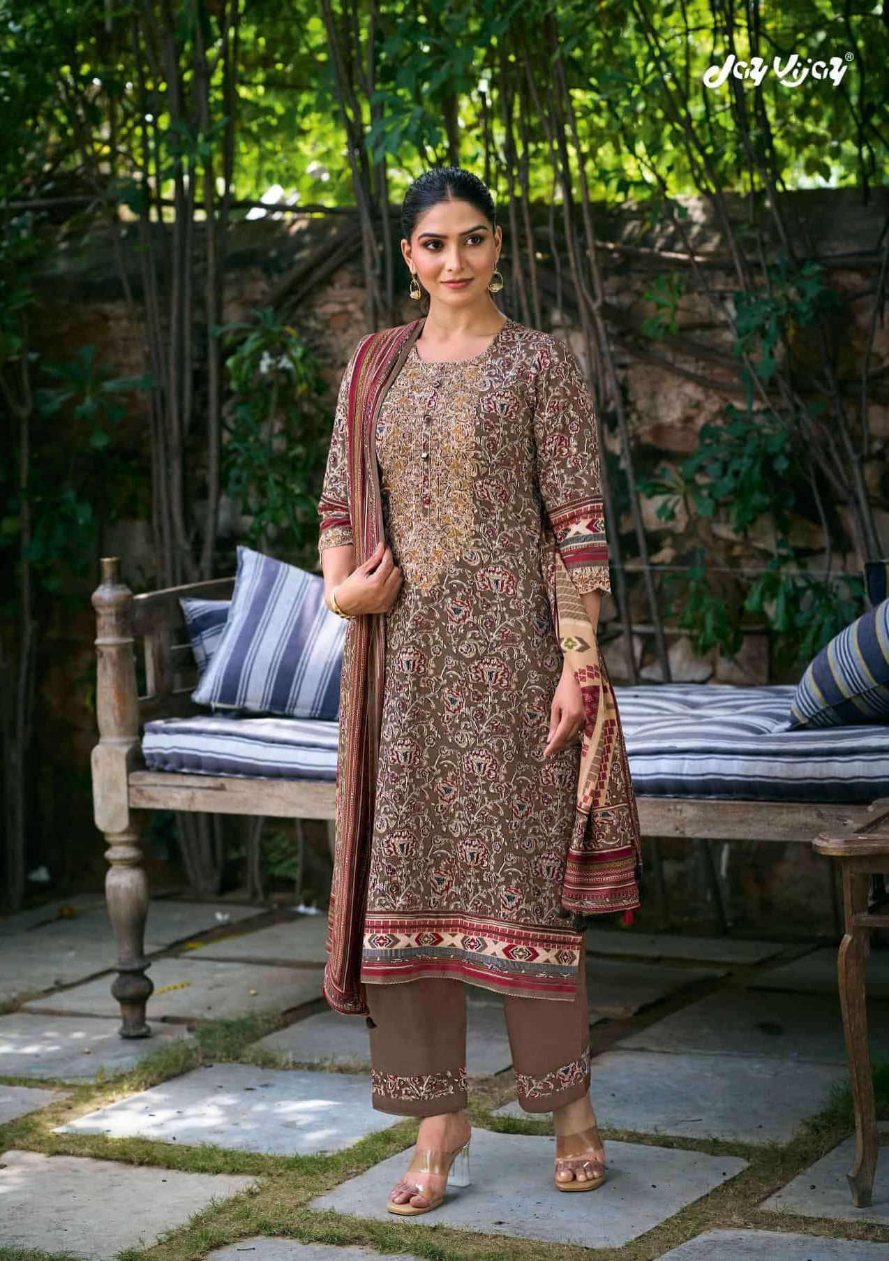 My Fashion Road Jay Vijay Nakhrey Winter Collection Fancy Ladies Suit | 10585 My Fashion Road Jay Vijay Nakhrey Winter Collection Fancy Ladies Suit | 10585