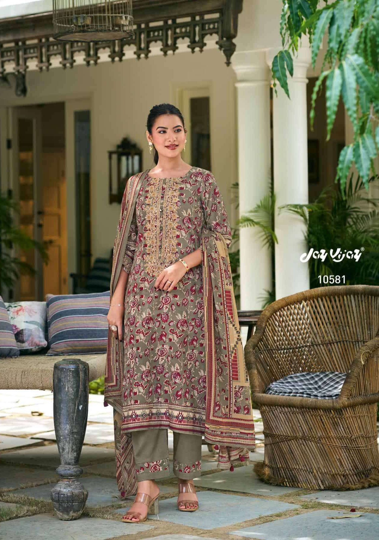 My Fashion Road Jay Vijay Nakhrey Winter Collection Fancy Ladies Suit | 10581 My Fashion Road Jay Vijay Nakhrey Winter Collection Fancy Ladies Suit | 10581