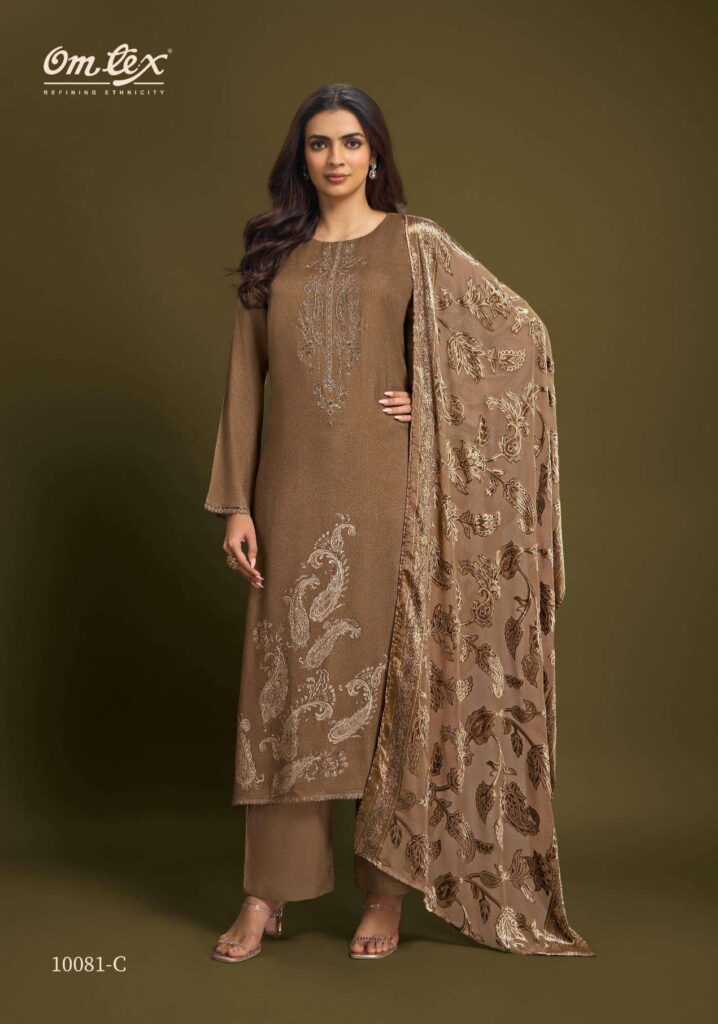 My Fashion Road Omtex Nimaya Vol 3 Pure Pashmina Winter Collection Suit | 10081 – C