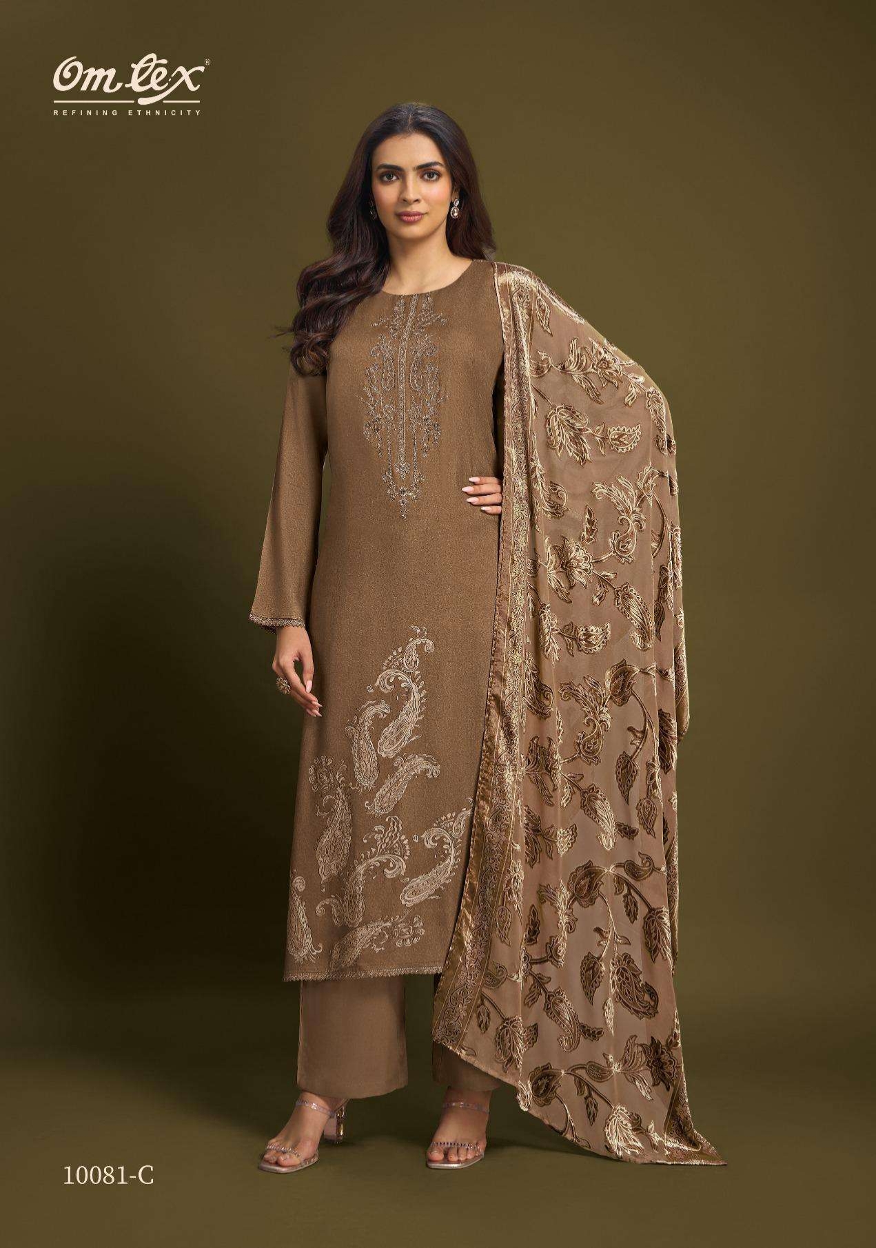My Fashion Road Omtex Nimaya Vol 3 Pure Pashmina Winter Collection Suit | 10081 – C My Fashion Road Omtex Nimaya Vol 3 Pure Pashmina Winter Collection Suit | 10081 – C