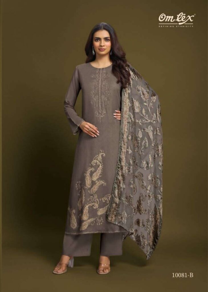 My Fashion Road Omtex Nimaya Vol 3 Pure Pashmina Winter Collection Suit | 10081 – B