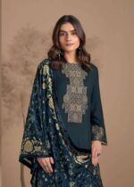 My Fashion Road Omtex Soraya Designer Pure Pashmina Jacquard Suit | 9031 – C