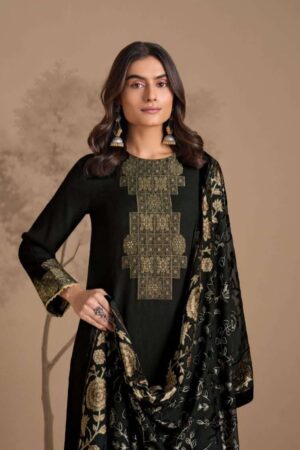 My Fashion Road Omtex Soraya Designer Pure Pashmina Jacquard Suit | 9031 – D