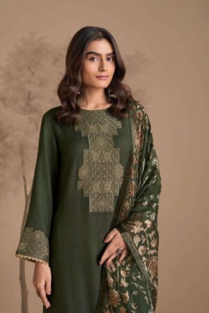 My Fashion Road Omtex Soraya Designer Pure Pashmina Jacquard Suit | 9031 – B