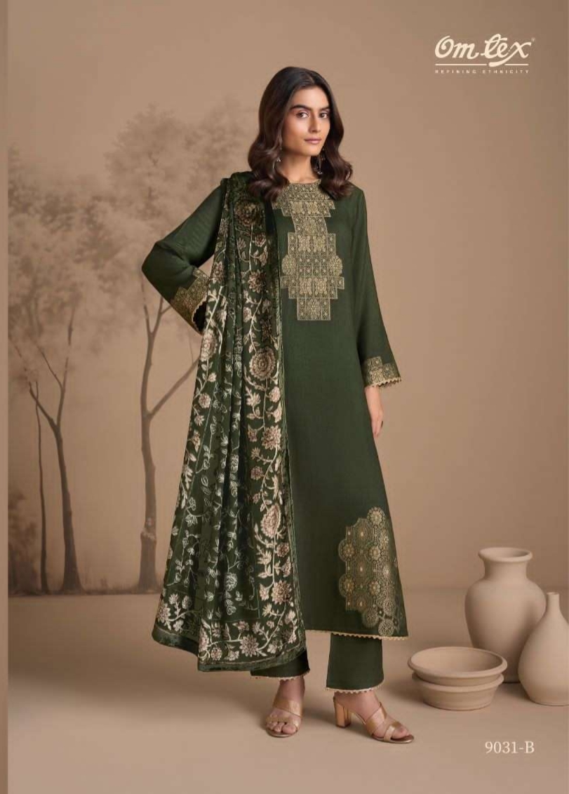 My Fashion Road Omtex Soraya Designer Pure Pashmina Jacquard Suit | 9031 – B My Fashion Road Omtex Soraya Designer Pure Pashmina Jacquard Suit | 9031 – B