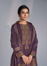 My Fashion Road Omtex Antonella Exclusive Pure Pashmina Jacquard Suit | 10021 – D