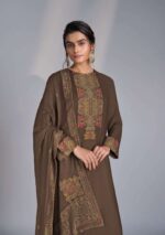 My Fashion Road Omtex Antonella Exclusive Pure Pashmina Jacquard Suit | 10021 – B