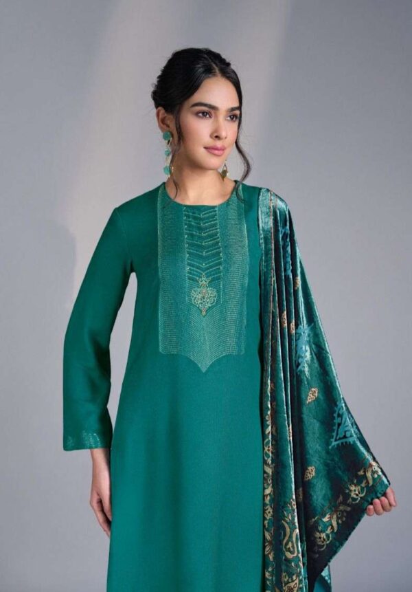 My Fashion Road Omtex Jimena Pure Pashmina Jacquard Designer Suit | 10031 – D