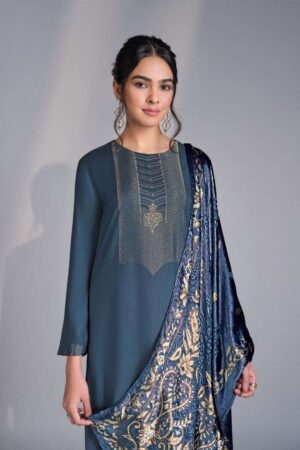 My Fashion Road Omtex Jimena Pure Pashmina Jacquard Designer Suit | 10031 – C