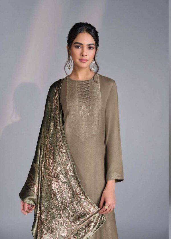 My Fashion Road Omtex Jimena Pure Pashmina Jacquard Designer Suit | 10031 – B